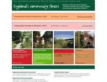 Tablet Screenshot of communityforest.org.uk
